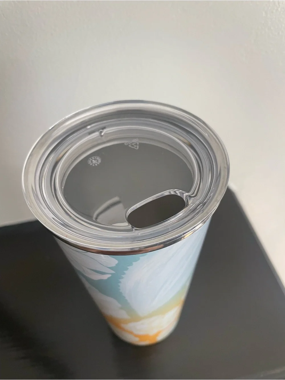 NEW Starbucks Stainless Steel Mercury Cactus Sunprint Tumbler-Blue/Orange Ombre